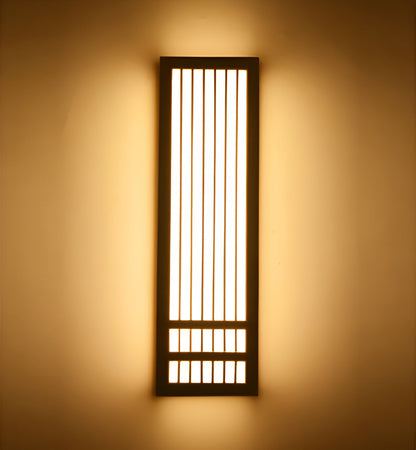 DoaGlow Japanse houten wandlamp - moderne houten & acryl Japanse verlichting