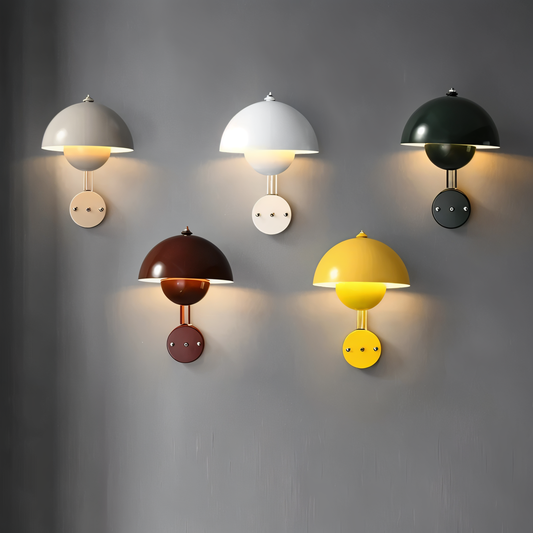 DomicBud wandlamp - bloemknop macaron wandlamp - stijlvolle ronde led lamp