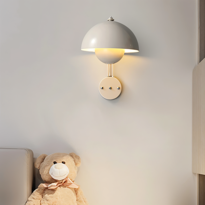 DomicBud wandlamp - bloemknop macaron wandlamp - stijlvolle ronde led lamp