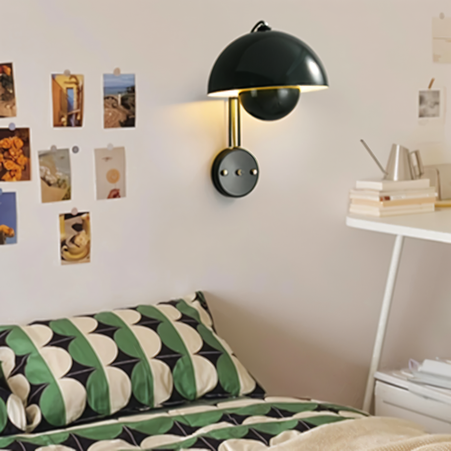 DomicBud wandlamp - bloemknop macaron wandlamp - stijlvolle ronde led lamp