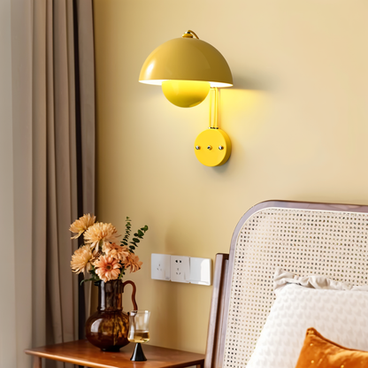 DomicBud wandlamp - bloemknop macaron wandlamp - stijlvolle ronde led lamp