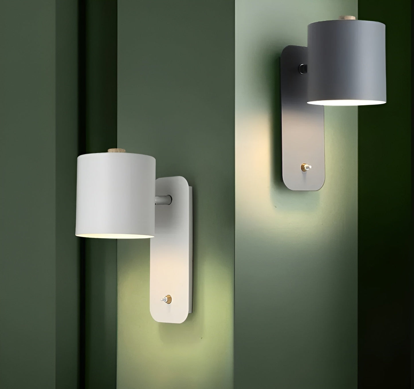 EasyPush wandlamp - draaibare mini cilinder led lamp