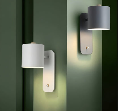 EasyPush wandlamp - draaibare mini cilinder led lamp