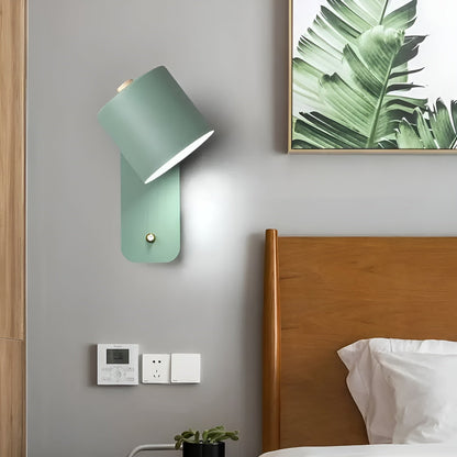 EasyPush wandlamp - draaibare mini cilinder led lamp