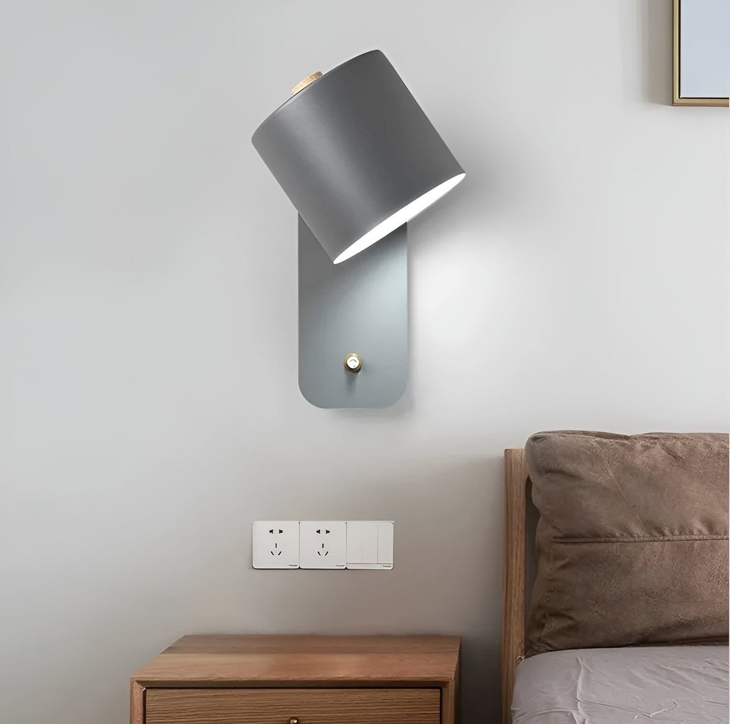 EasyPush wandlamp - draaibare mini cilinder led lamp