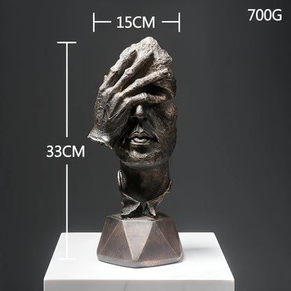 Expressive Face - creatieve abstracte gezichtssculptuur voor thuis en op kantoor