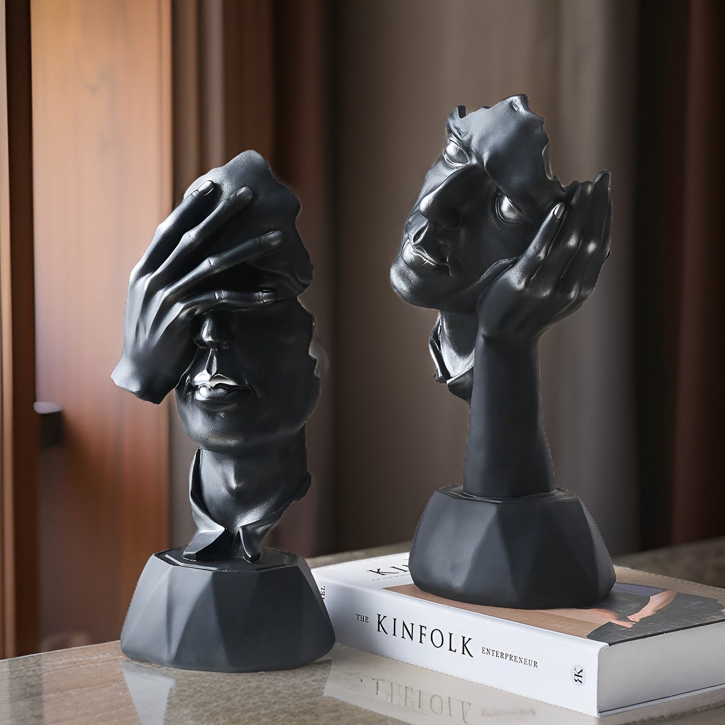 Expressive Face - creatieve abstracte gezichtssculptuur voor thuis en op kantoor