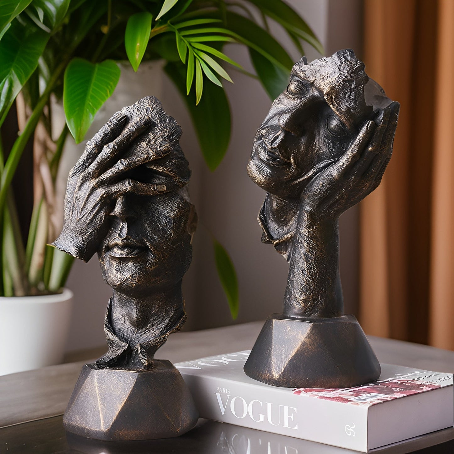 Expressive Face - creatieve abstracte gezichtssculptuur voor thuis en op kantoor