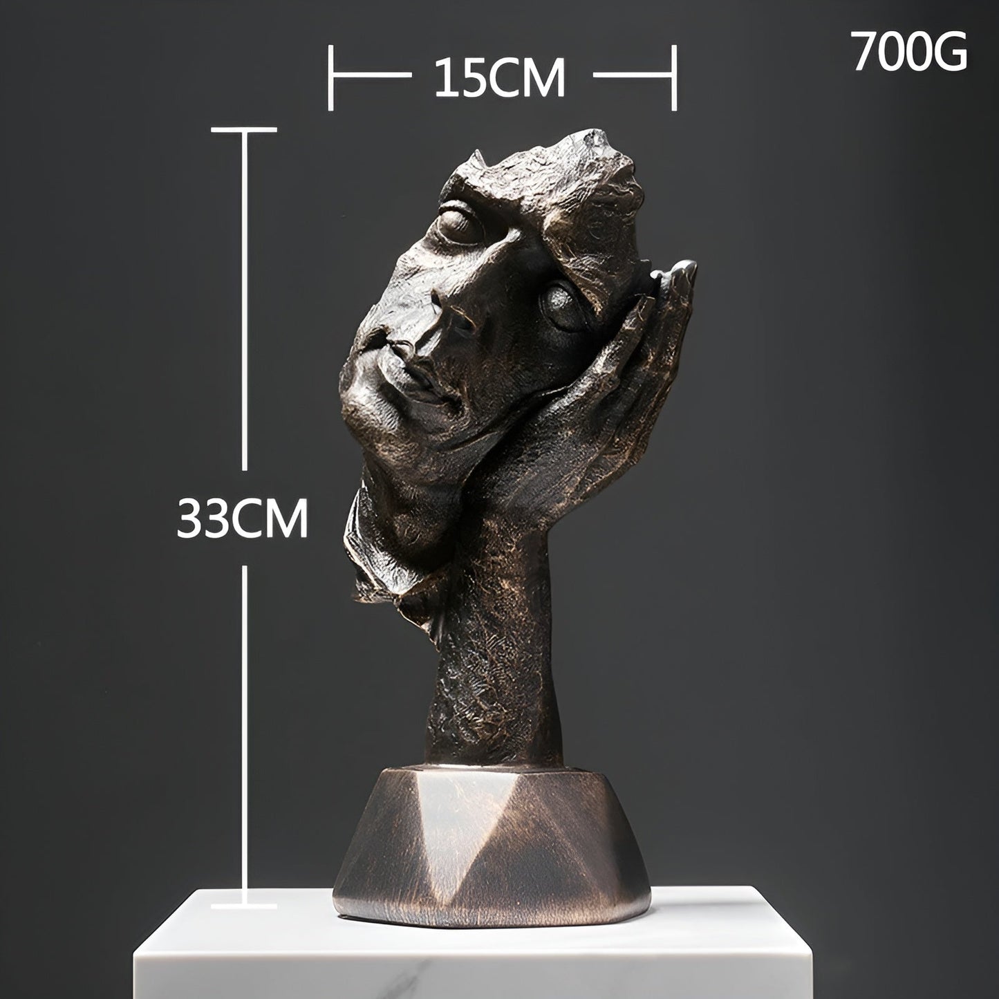 Expressive Face - creatieve abstracte gezichtssculptuur voor thuis en op kantoor
