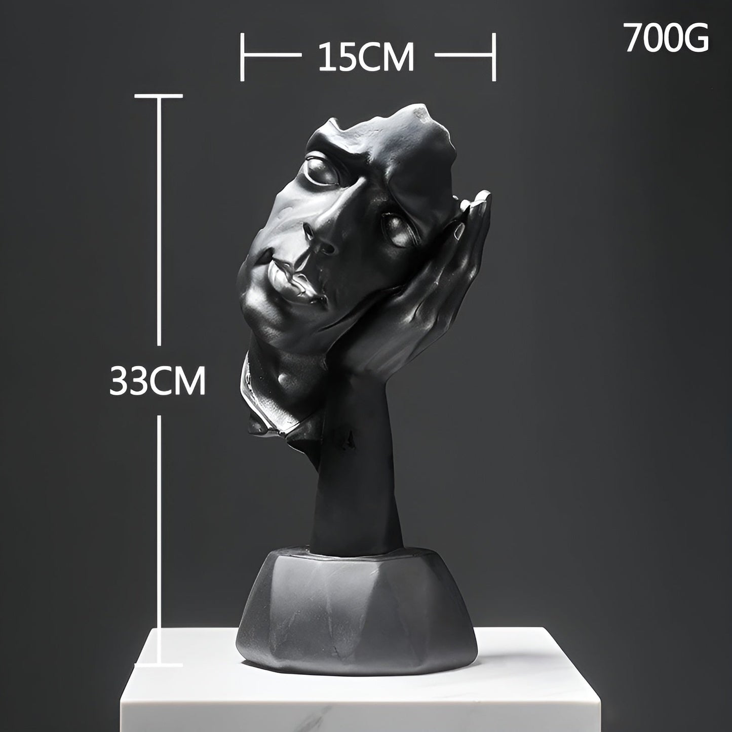 Expressive Face - creatieve abstracte gezichtssculptuur voor thuis en op kantoor