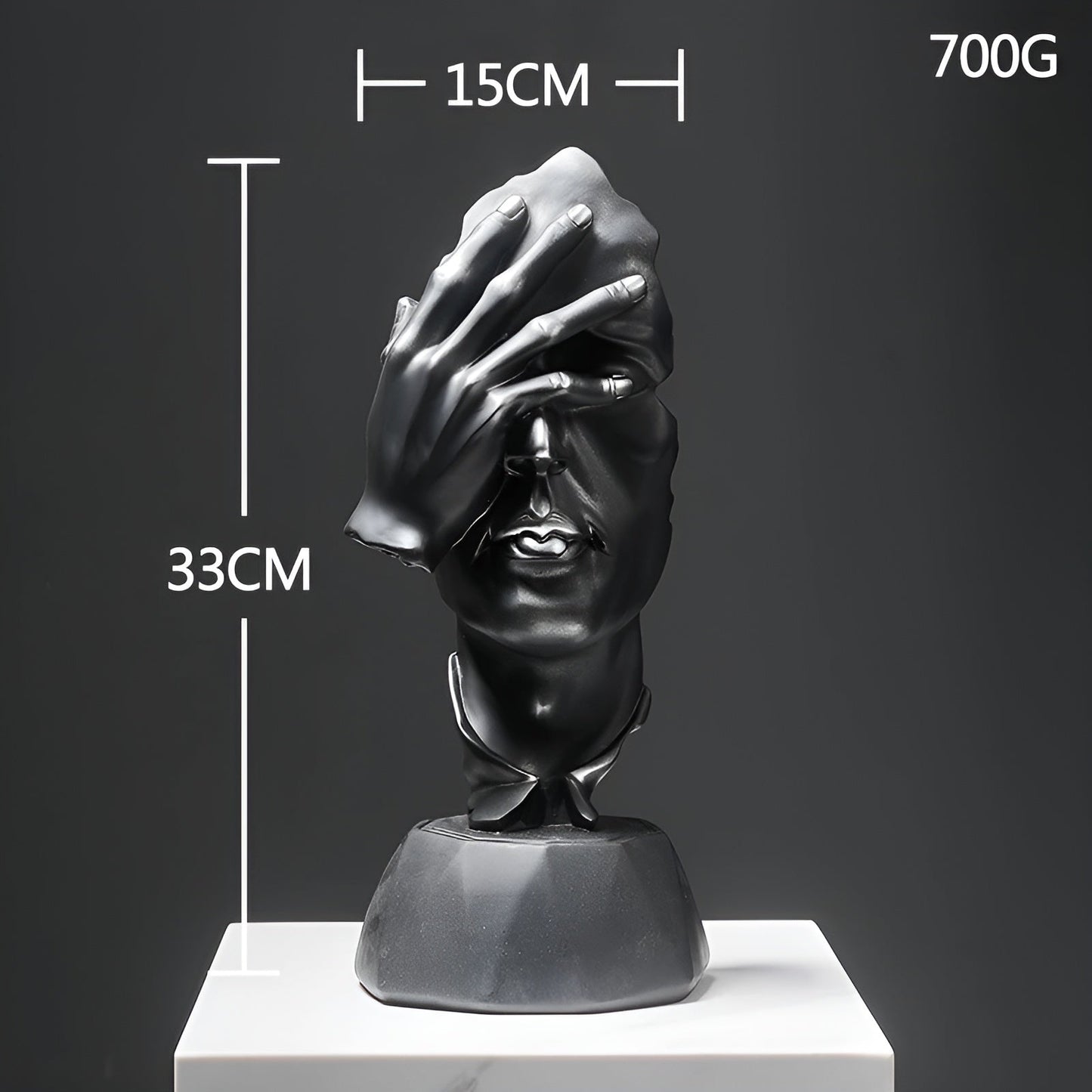 Expressive Face - creatieve abstracte gezichtssculptuur voor thuis en op kantoor