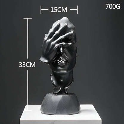 Expressive Face - creatieve abstracte gezichtssculptuur voor thuis en op kantoor