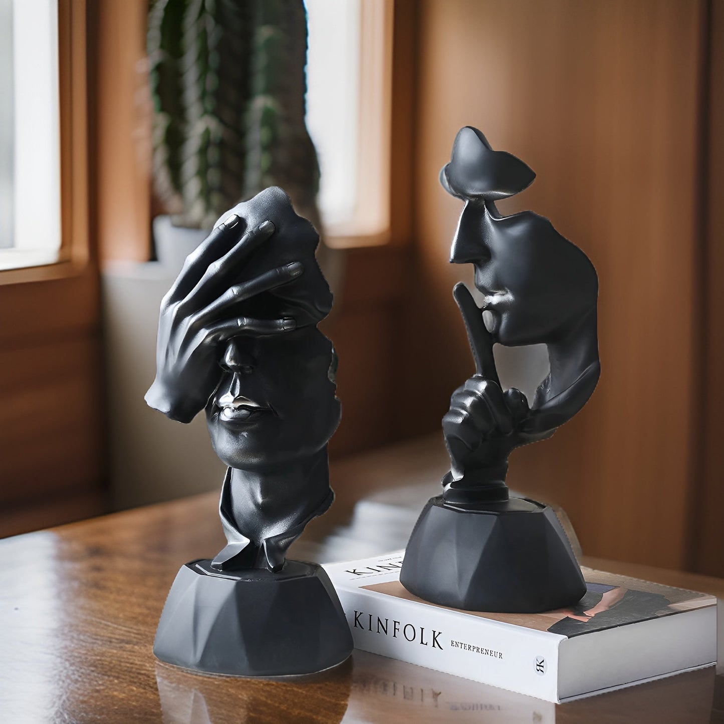 Expressive Face - creatieve abstracte gezichtssculptuur voor thuis en op kantoor