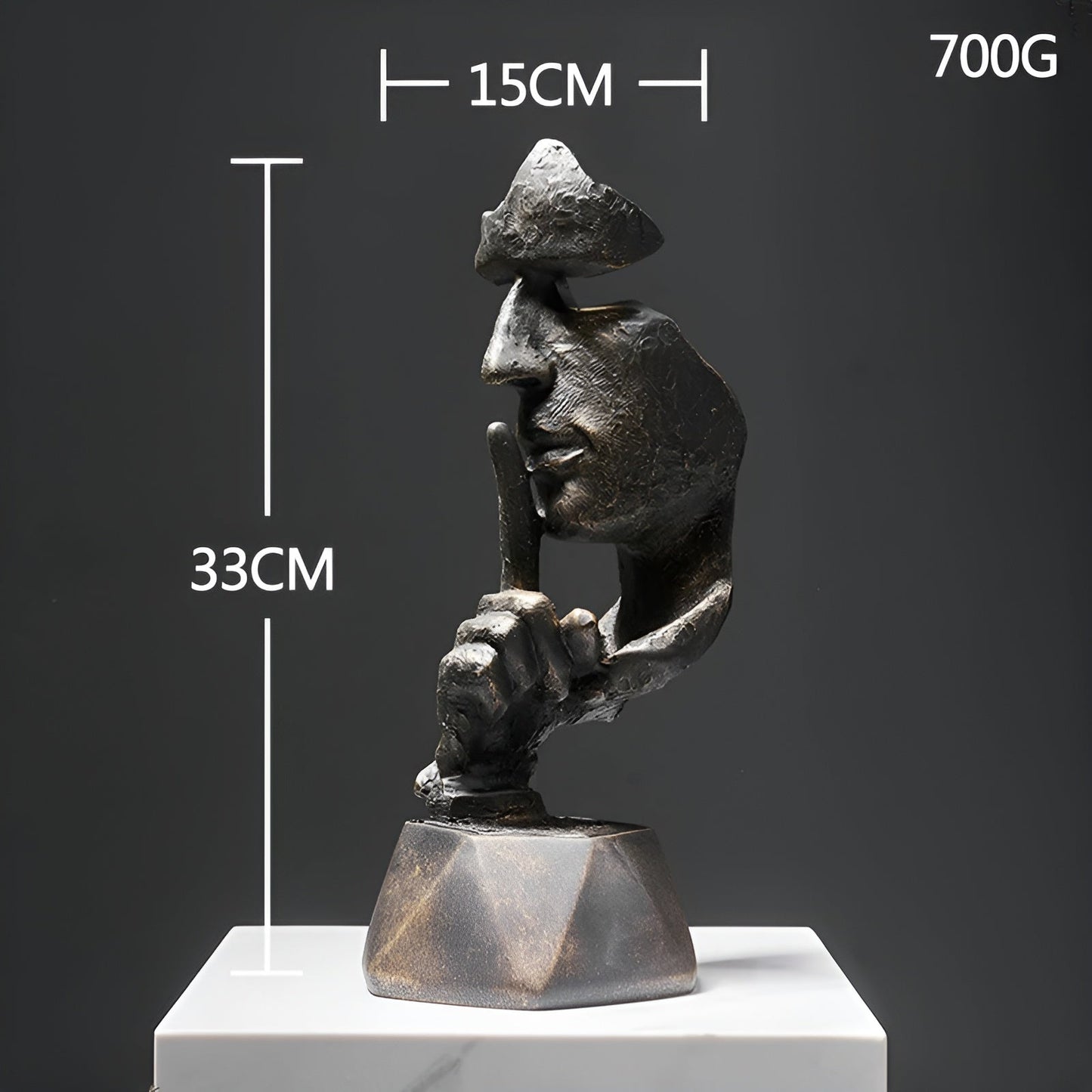 Expressive Face - creatieve abstracte gezichtssculptuur voor thuis en op kantoor