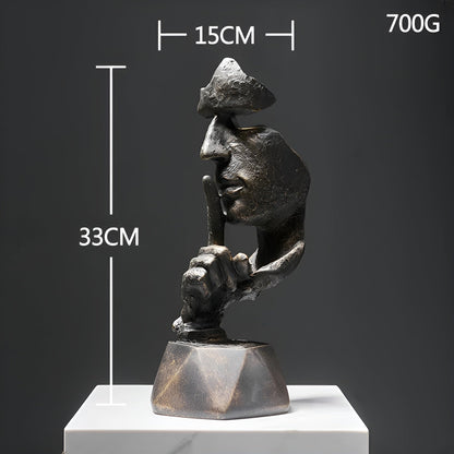 Expressive Face - creatieve abstracte gezichtssculptuur voor thuis en op kantoor