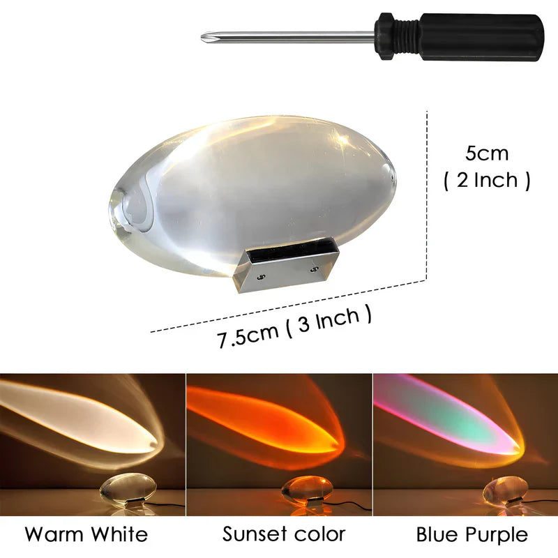 Eyesparkle lamp - hemels kristallen prisma projectielicht