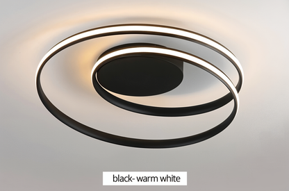 Fancywhirl plafondlamp - acrylaat opbouwspiraalring