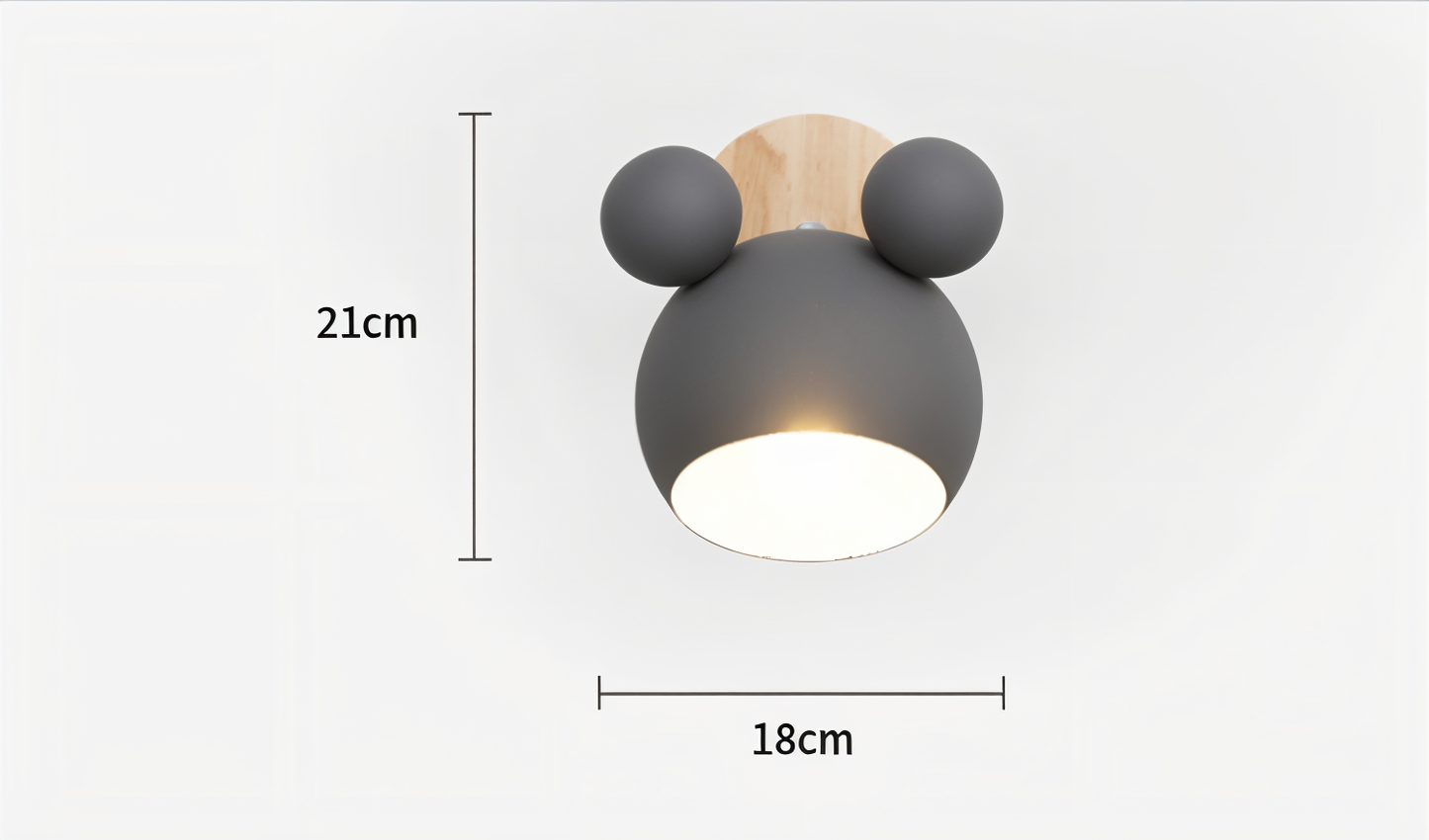FlashMouse wandlamp - oterende macaron wandlamp - betoverende wandverlichting