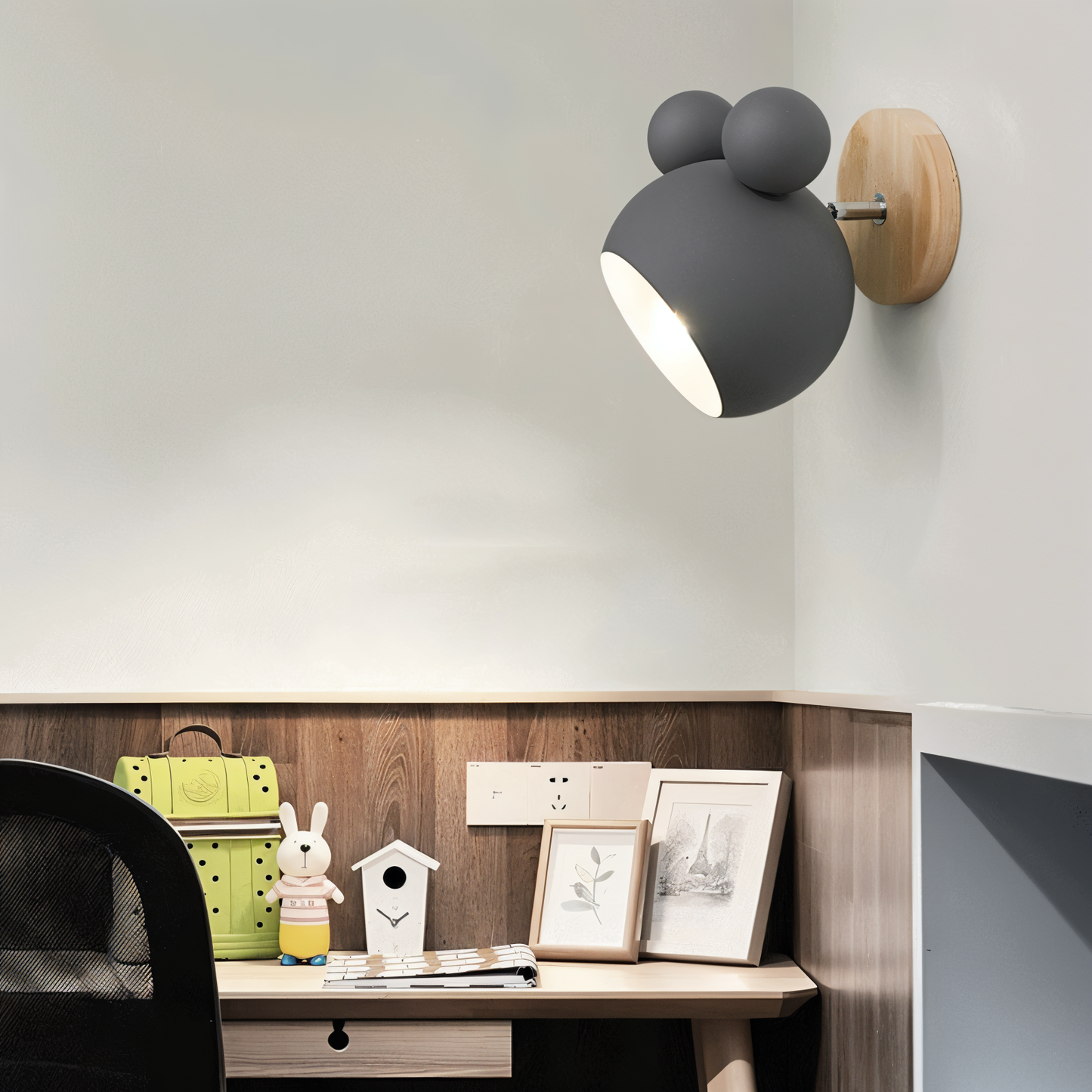 FlashMouse wandlamp - oterende macaron wandlamp - betoverende wandverlichting