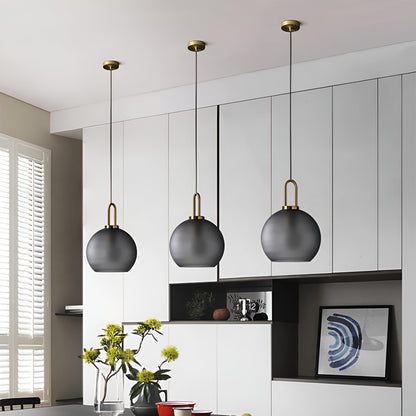 GlassGleam hanglamp - enkelzijdige vintage glazen bol