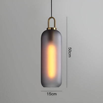 GlassGleam hanglamp - enkelzijdige vintage glazen bol