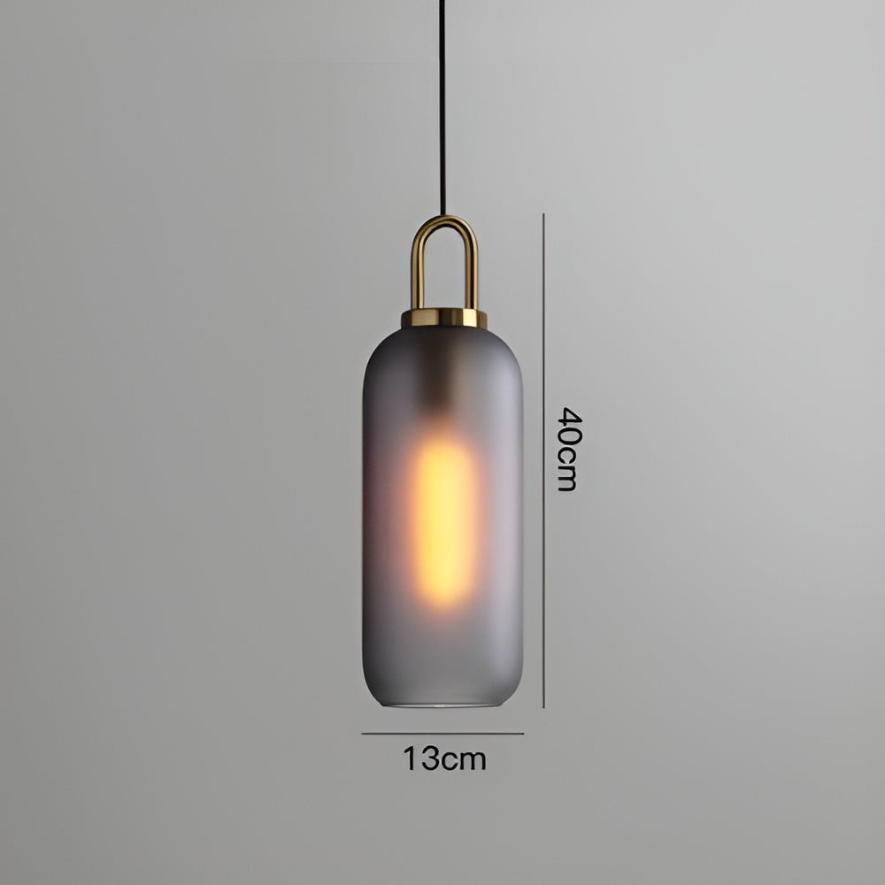 GlassGleam hanglamp - enkelzijdige vintage glazen bol