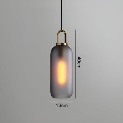 GlassGleam hanglamp - enkelzijdige vintage glazen bol