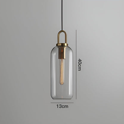 GlassGleam hanglamp - enkelzijdige vintage glazen bol