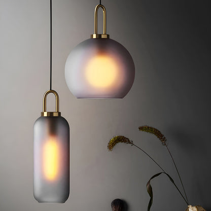 GlassGleam hanglamp - enkelzijdige vintage glazen bol