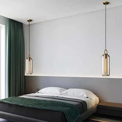 GlassGleam hanglamp - enkelzijdige vintage glazen bol