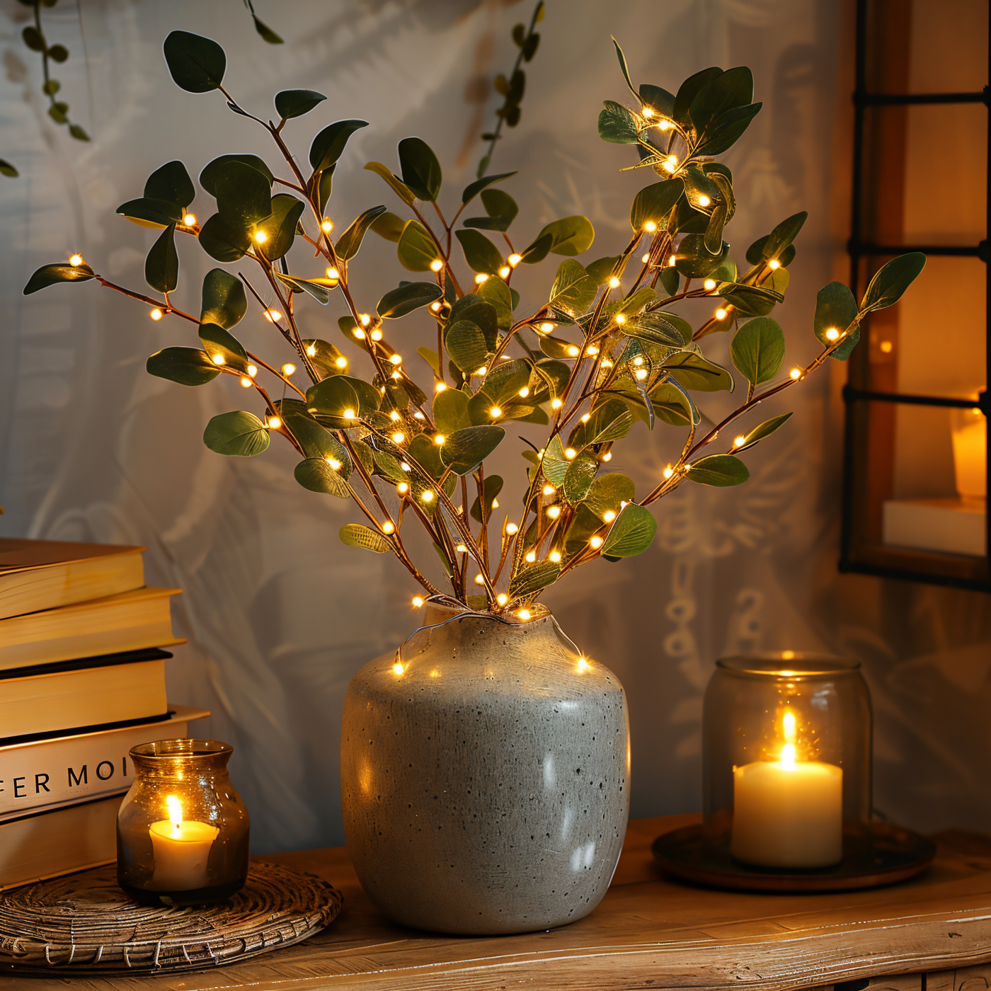 Glimmery branch lights - magische led fairy lights op batterijen - 70cm glinsterende kunsttak