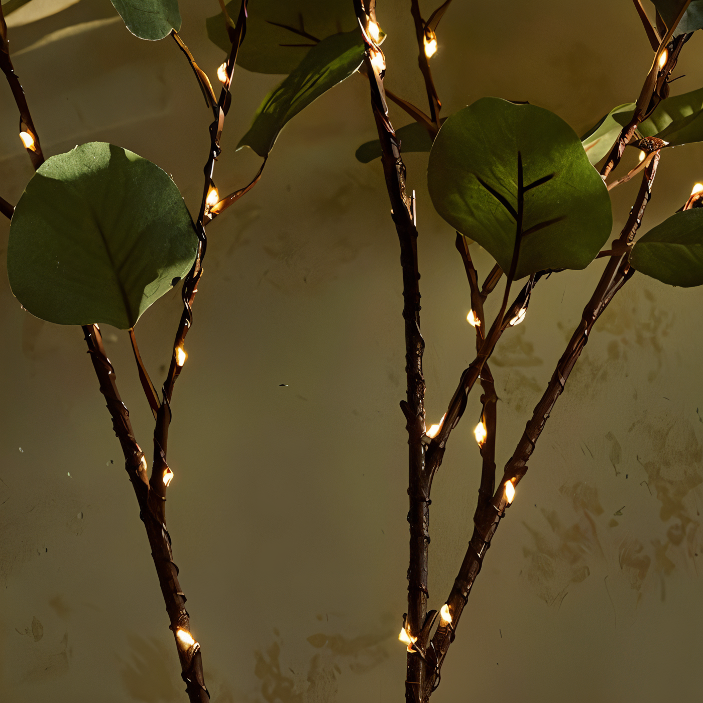 Glimmery branch lights - magische led fairy lights op batterijen - 70cm glinsterende kunsttak