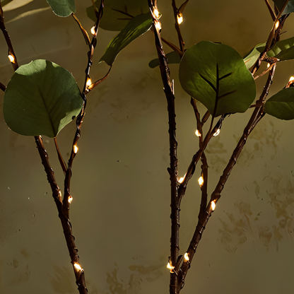 Glimmery branch lights - magische led fairy lights op batterijen - 70cm glinsterende kunsttak