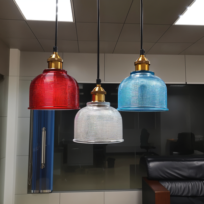 Glossy Bell hanglamp - kleurrijke retro glazen hanglamp-moderne hanglamp