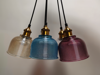 Glossy Bell hanglamp - kleurrijke retro glazen hanglamp-moderne hanglamp