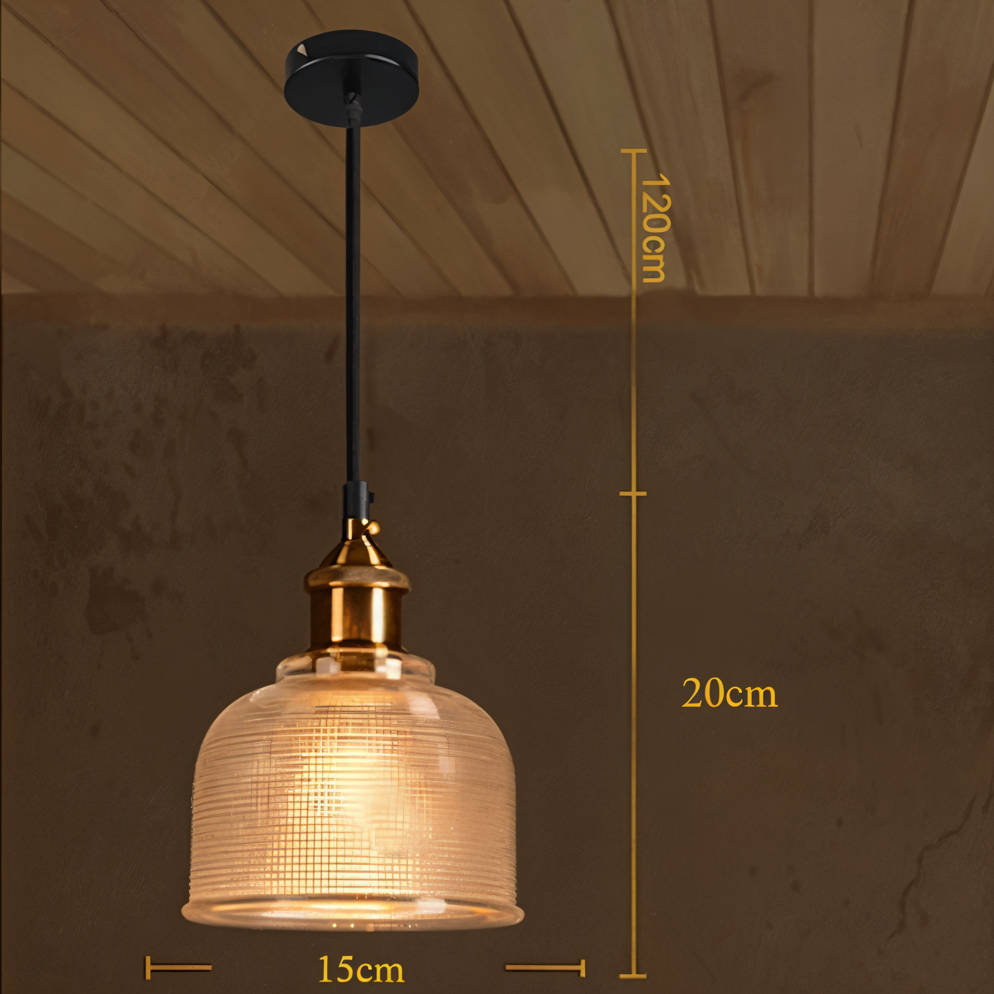 Glossy Bell hanglamp - kleurrijke retro glazen hanglamp-moderne hanglamp