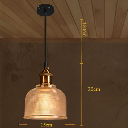 Glossy Bell hanglamp - kleurrijke retro glazen hanglamp-moderne hanglamp