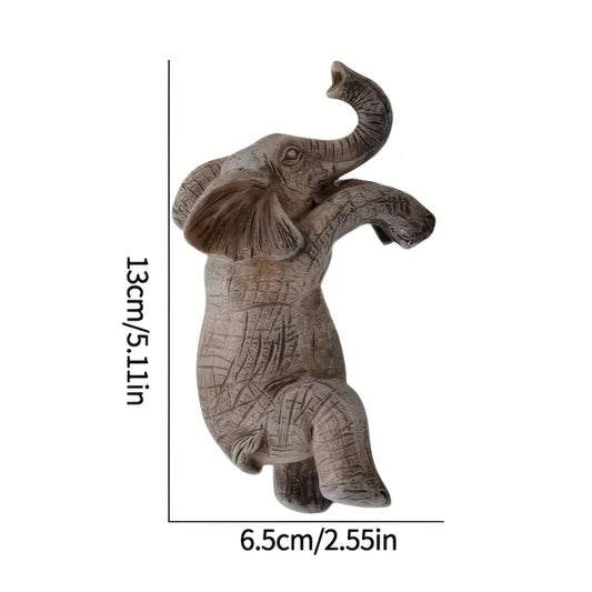 Hars olifant pothanger - bloempothanger olifant - hangende olifant decoratie