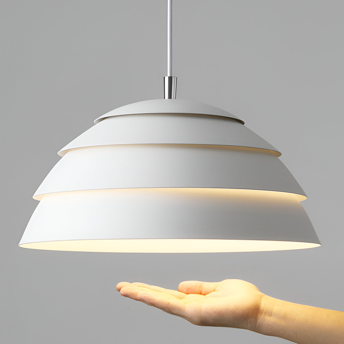 Helle led hanglamp - hiërarchische koepel hanglamp - snoer hanglamp