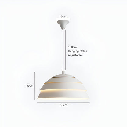 Helle led hanglamp - hiërarchische koepel hanglamp - snoer hanglamp