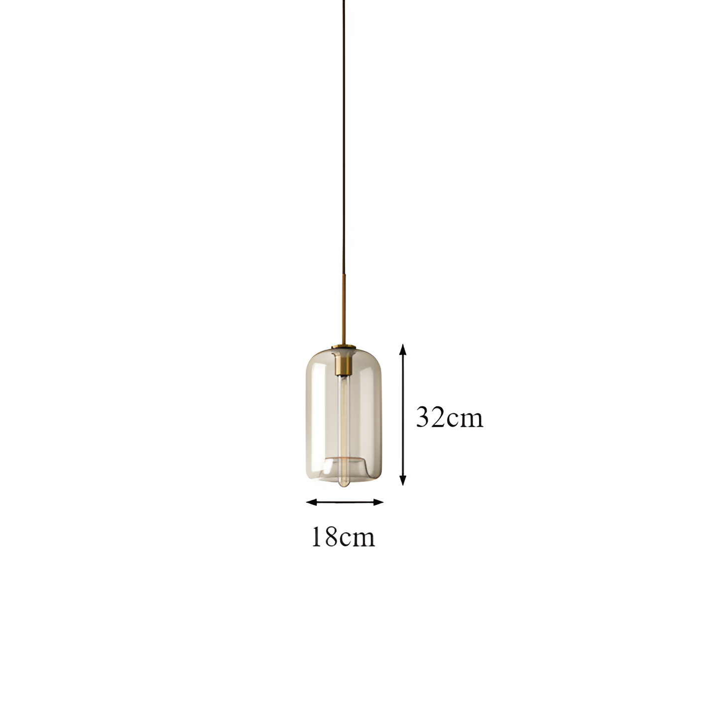 Klare Perle hanglamp - plafondlamp van industrieel loftglas