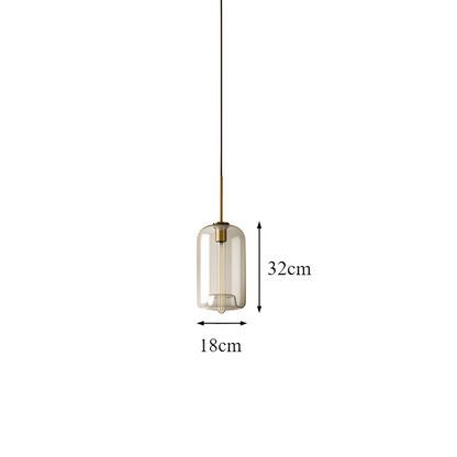 Klare Perle hanglamp - plafondlamp van industrieel loftglas