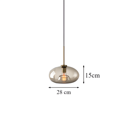 Klare Perle hanglamp - plafondlamp van industrieel loftglas