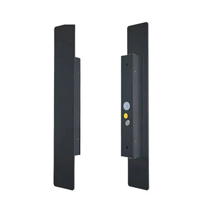 Rechthoekige wandlamp - rechthoekige wandlamp van zwart aluminium voor binnen- en buitentoepassingen