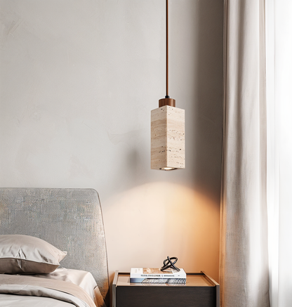 Marmeren plafondlampen verlichting - cilindrische marmeren lampen - buis hanglamp
