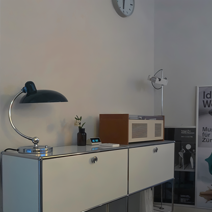 NostaChic tafellamp - verstelbare vintage ijzeren bureaulamp met koepel