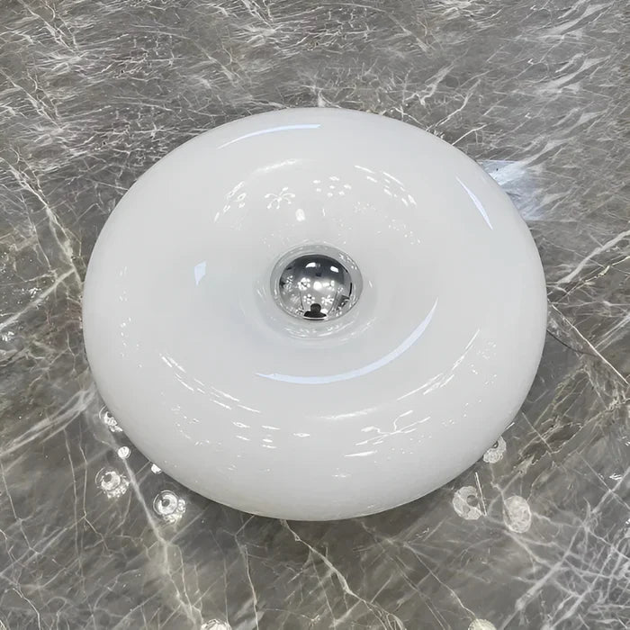 Oranje donut lamp - nordic donut glazen lamp - wandlamp en tafellamp