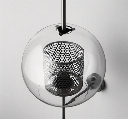 Orbee wandlamp - stijlvolle glazen wandlamp - honingraat wandlamp ontwerp - vintage wandlampen led