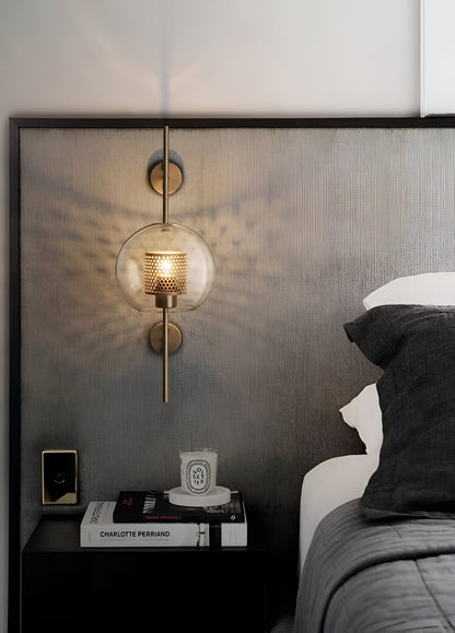 Orbee wandlamp - stijlvolle glazen wandlamp - honingraat wandlamp ontwerp - vintage wandlampen led