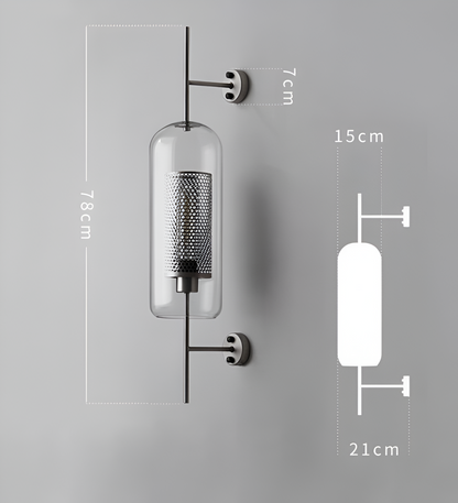 Orbee wandlamp - stijlvolle glazen wandlamp - honingraat wandlamp ontwerp - vintage wandlampen led